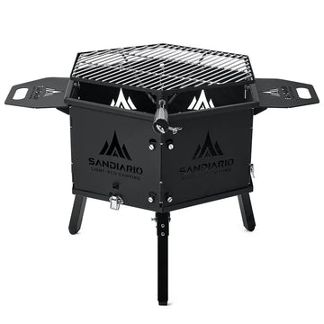 Sandiario Asador Hexagonal Ajustable de Acero
