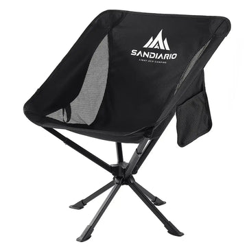 Sandiario Silla Giratoria Plegable de Camping