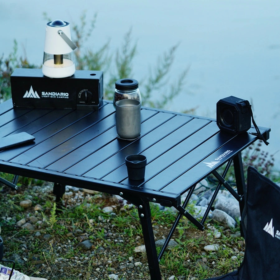 Sandiario Mesa Plegable Elevable de Aluminio 89cm