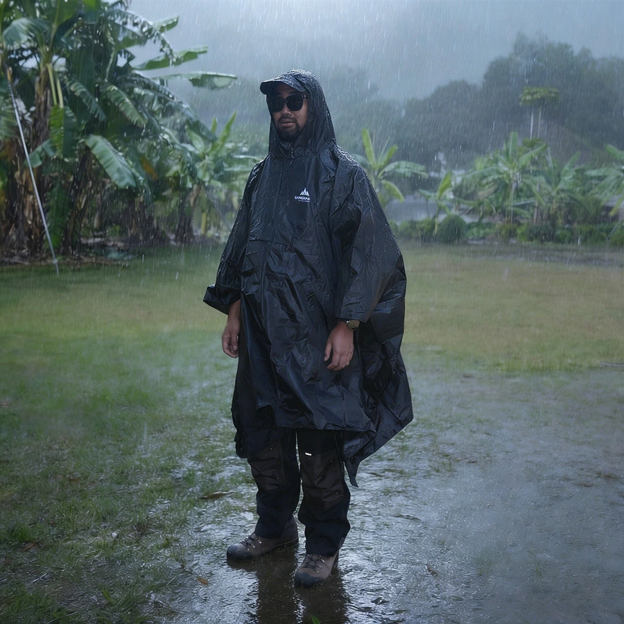 Sandiario Poncho Impermeable para Lluvia 160*105cm