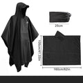 Sandiario Poncho Impermeable para Lluvia 160*105cm