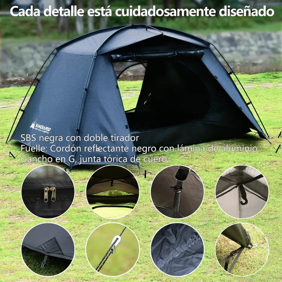 Sandiario Carpa de 2/4 Personas para Senderismo