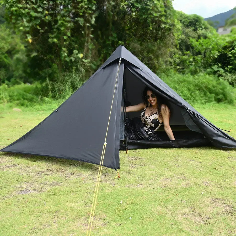 Sandiario Carpa Piramidal de 1 Persona Individual sin Varilla