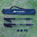 Sandiario Set de 2 Bastones de Trekking Aleación de Aluminio