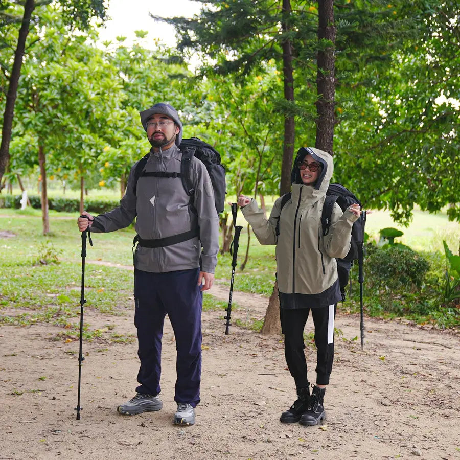 Sandiario Set de 2 Bastones de Trekking Aleación de Aluminio