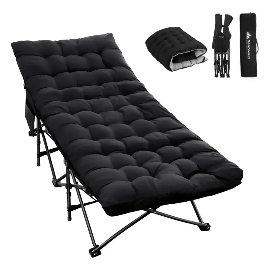 Sandiario Catre Plegable con Colchoneta