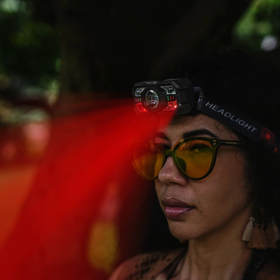 Sandiario Linterna de Cabeza con Modo Luz Roja