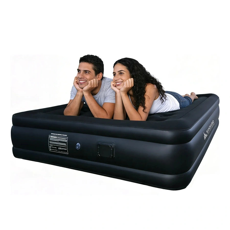 Sandiario Colchón Queen Inflable con Bomba Integrada
