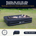 Sandiario Colchón Queen Inflable con Bomba Integrada