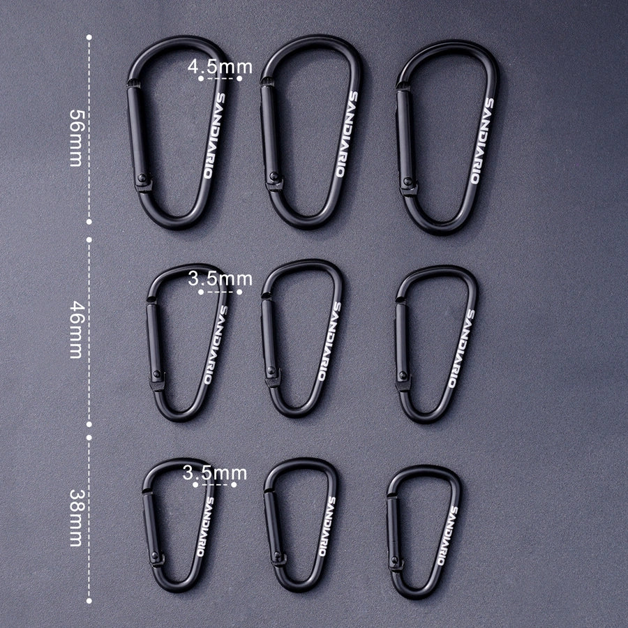 Sandiario Set de 3 Mosquetones D #4 #5 #6