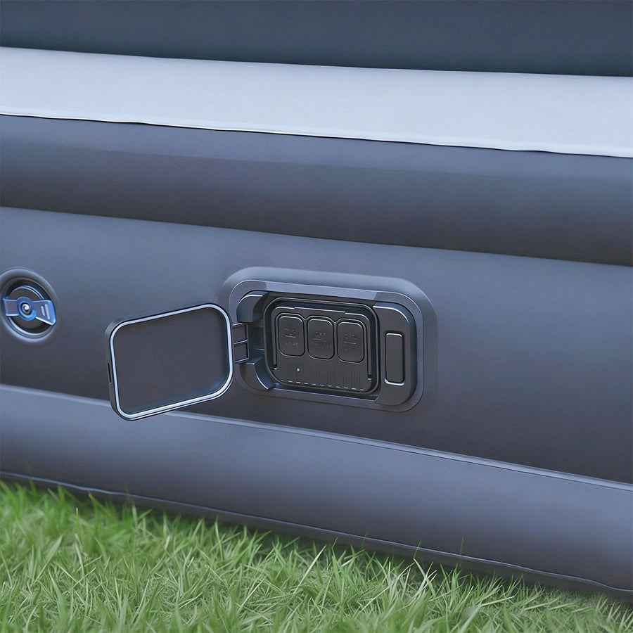 Sandiario Colchón Inflable Matrimonial con Cabecera y Bomba