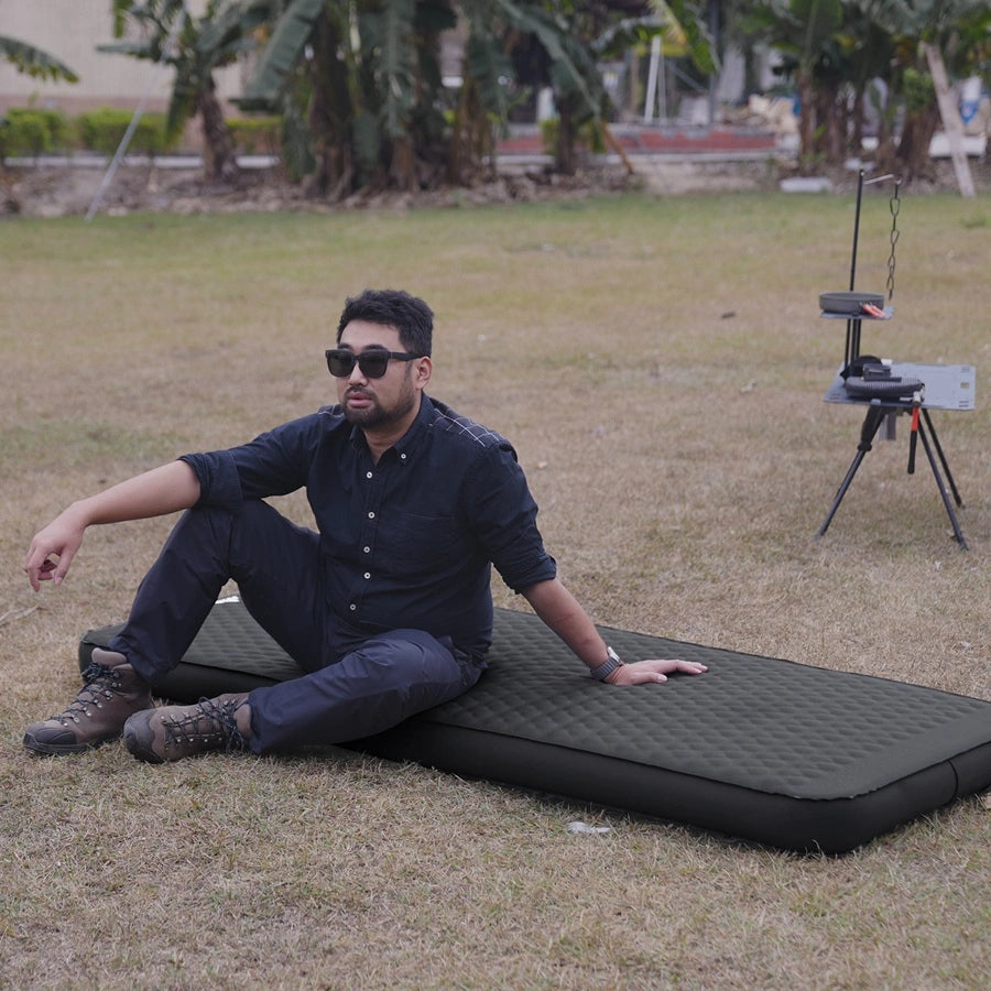 Sandiario Colchón Inflable Individual con Bomba Integrada