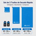 Sandiario Set de 3 Toallas de Secado Rápido