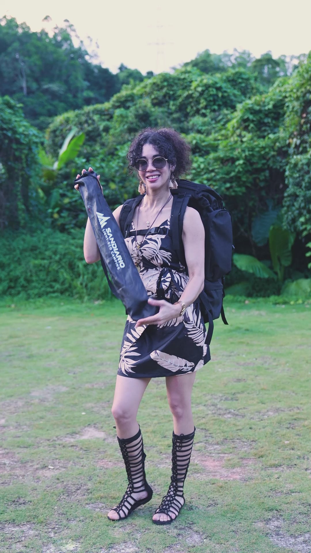 Sandiario Set de 2 Bastones de Trekking Aleación de Aluminio