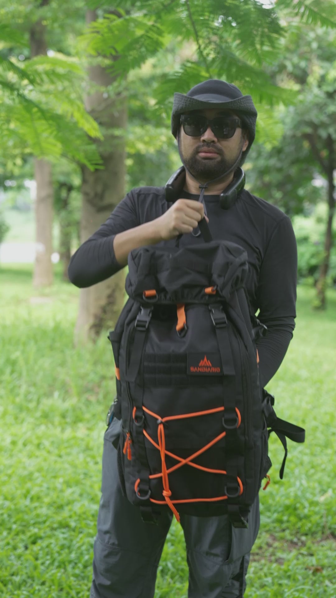 Sandiario Mochila de Senderismo Trekking 45L
