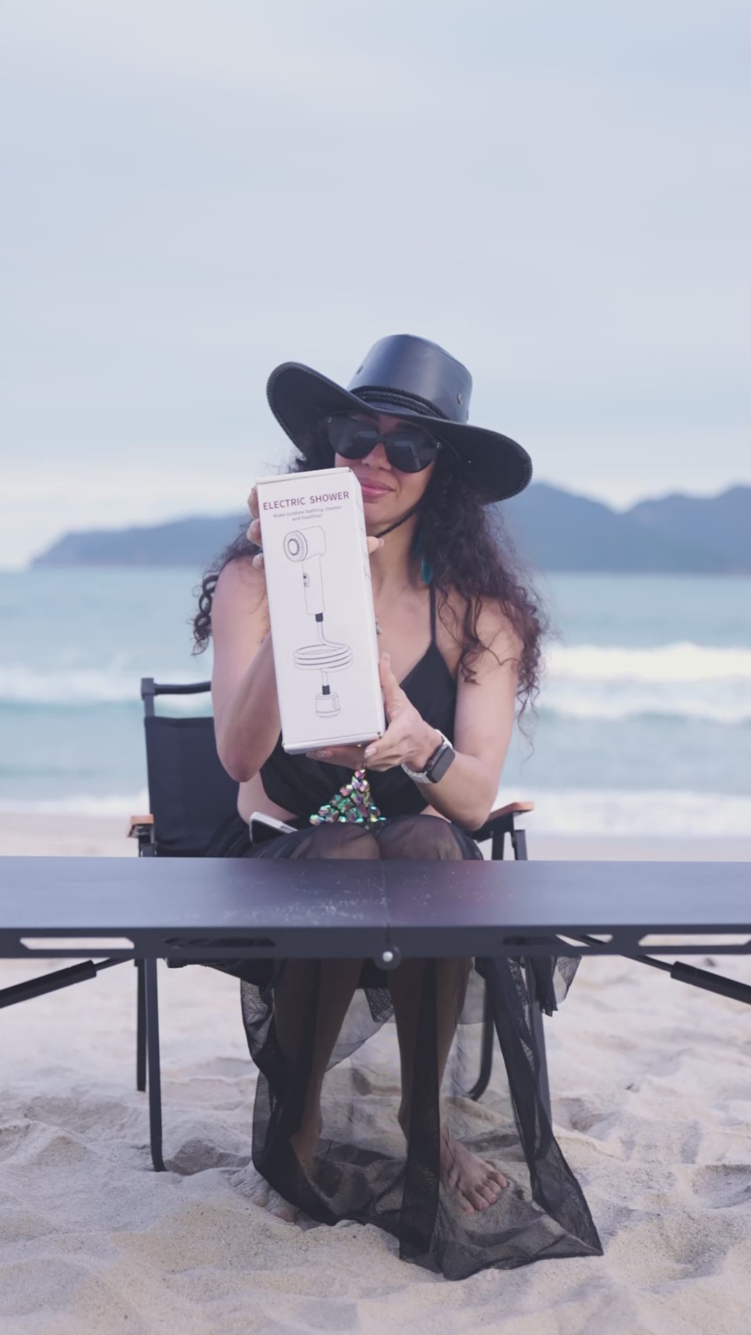 Sandiario Ducha Portable con Filtro y Linterna