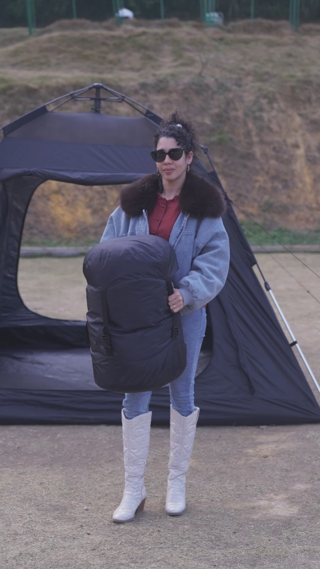 Sandiario Saco de Dormir Doble Envolvente de Algodón