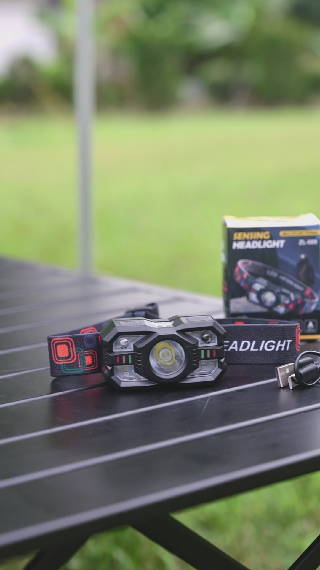 Sandiario Linterna de Cabeza con Modo Luz Roja