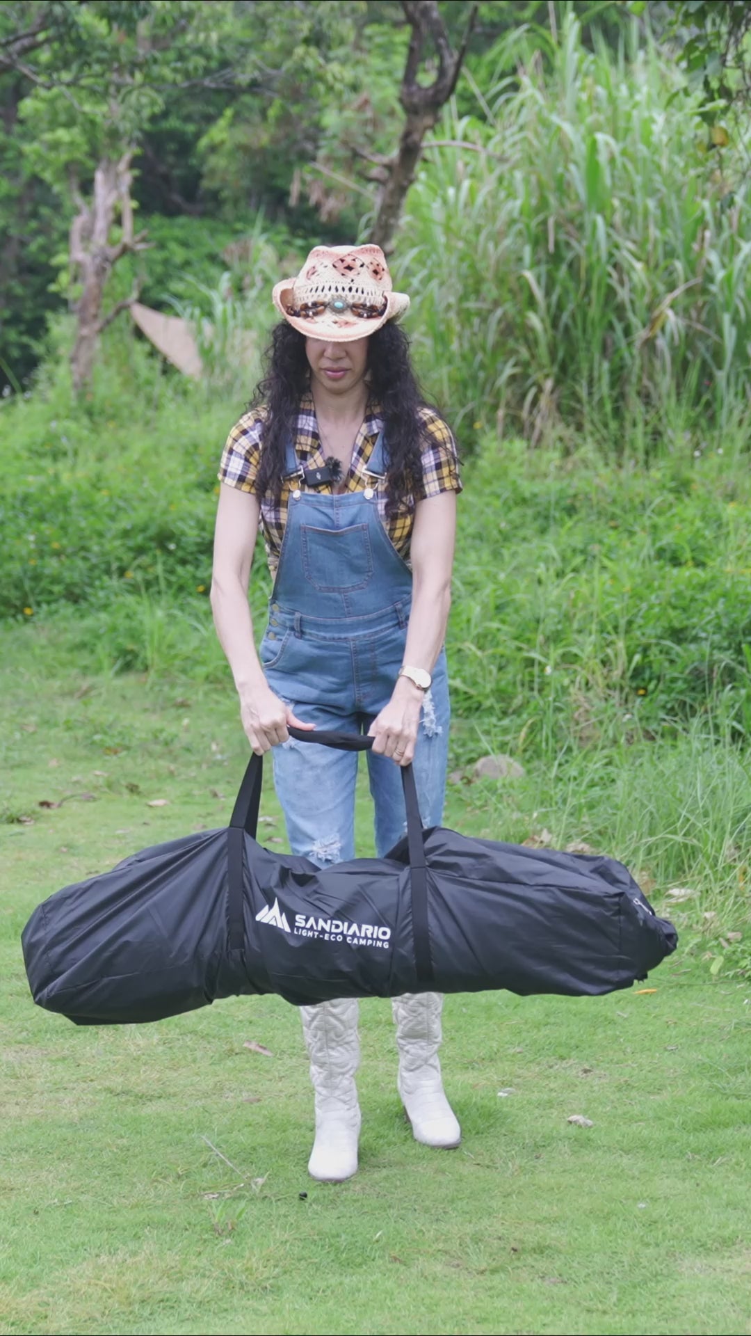 Sandiario Carpa Rectangular Armado Instantáneo de 4-6 Personas